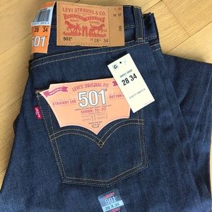 New with tags - Men’s Levi’s 501 Jeans - 28x34